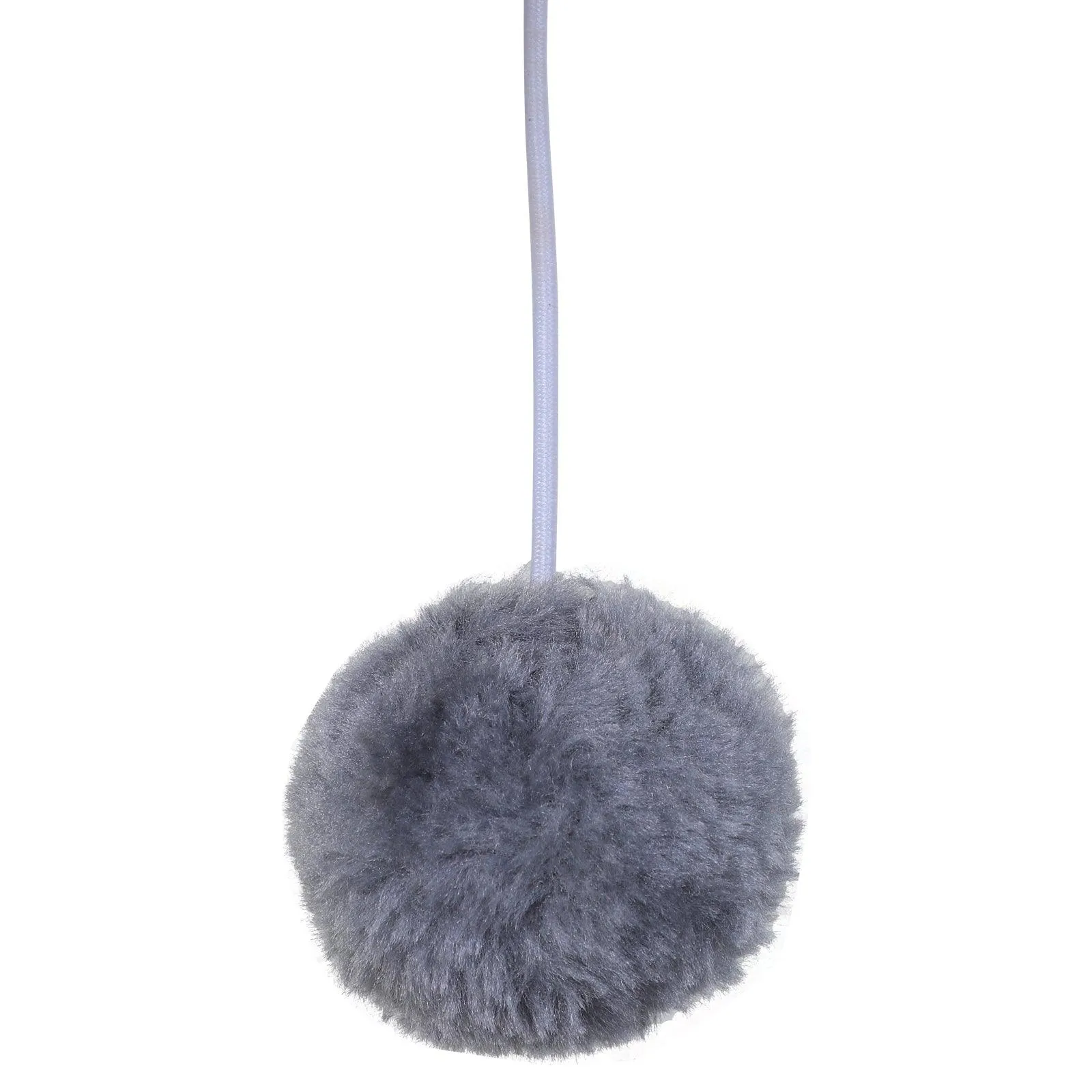 2-Tier Cat Tree Scratching Post w/ Dangle Toy - Grey