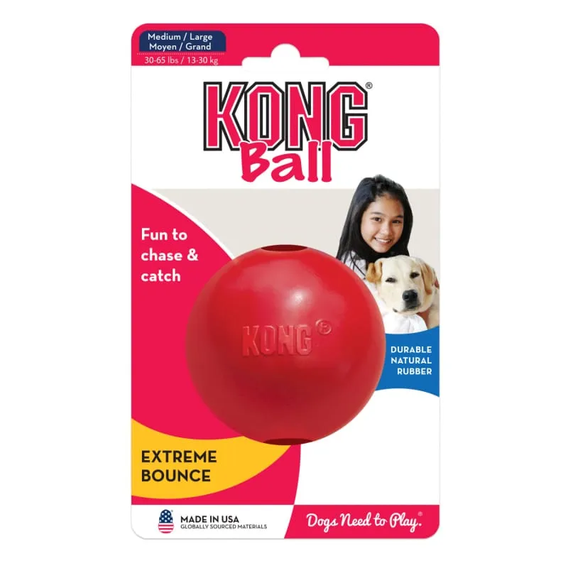 [20% OFF] KONG Classic Ball with Hole Dog Toy (2 Sizes)