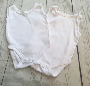 3-6 Months Summer vests x 2