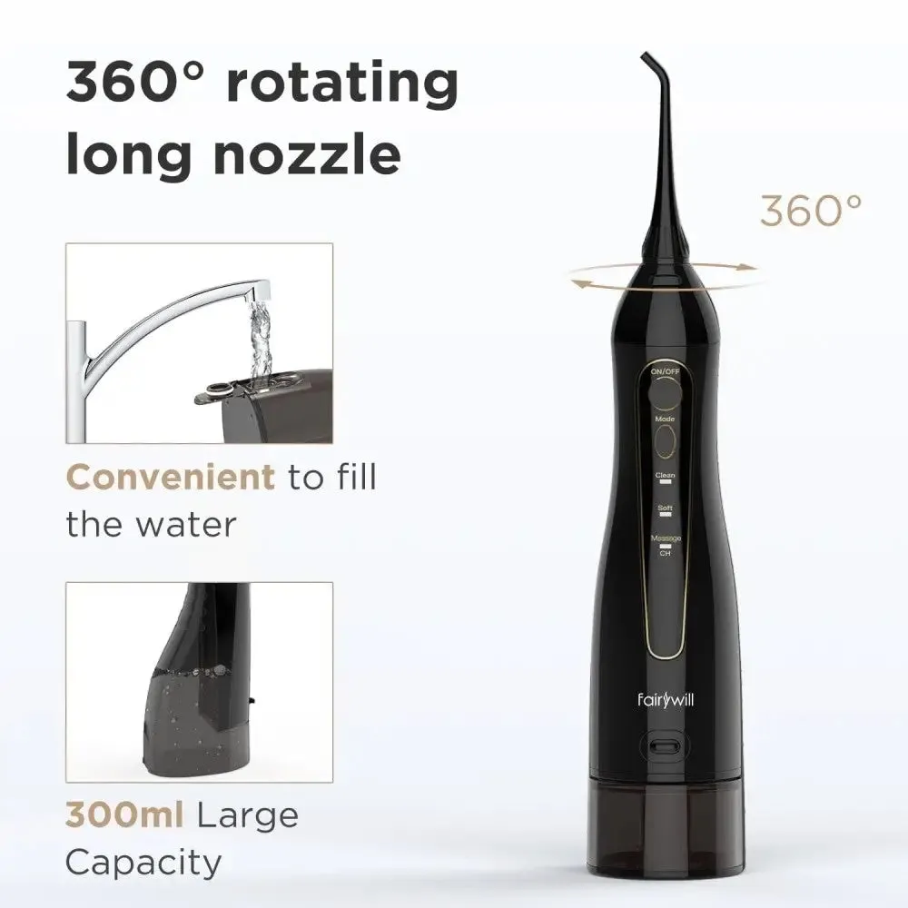 3 Modes Rechargeable Portable Waterproof Water Flossers for Teeth