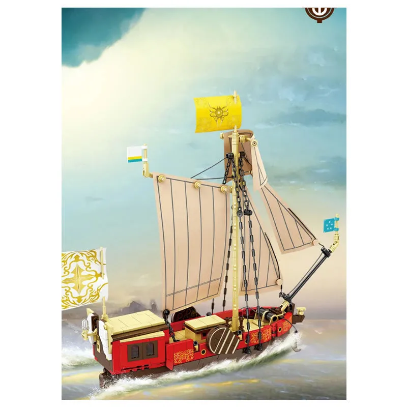 495-Piece Building Blocks Bricks Yacht Diy Fun Toy F69-2-86