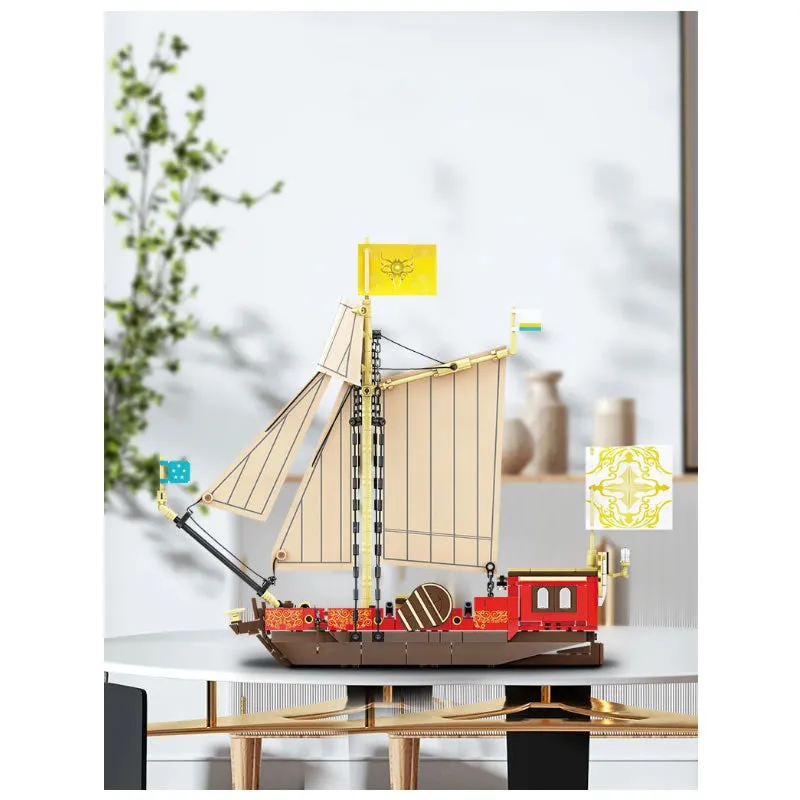 495-Piece Building Blocks Bricks Yacht Diy Fun Toy F69-2-86