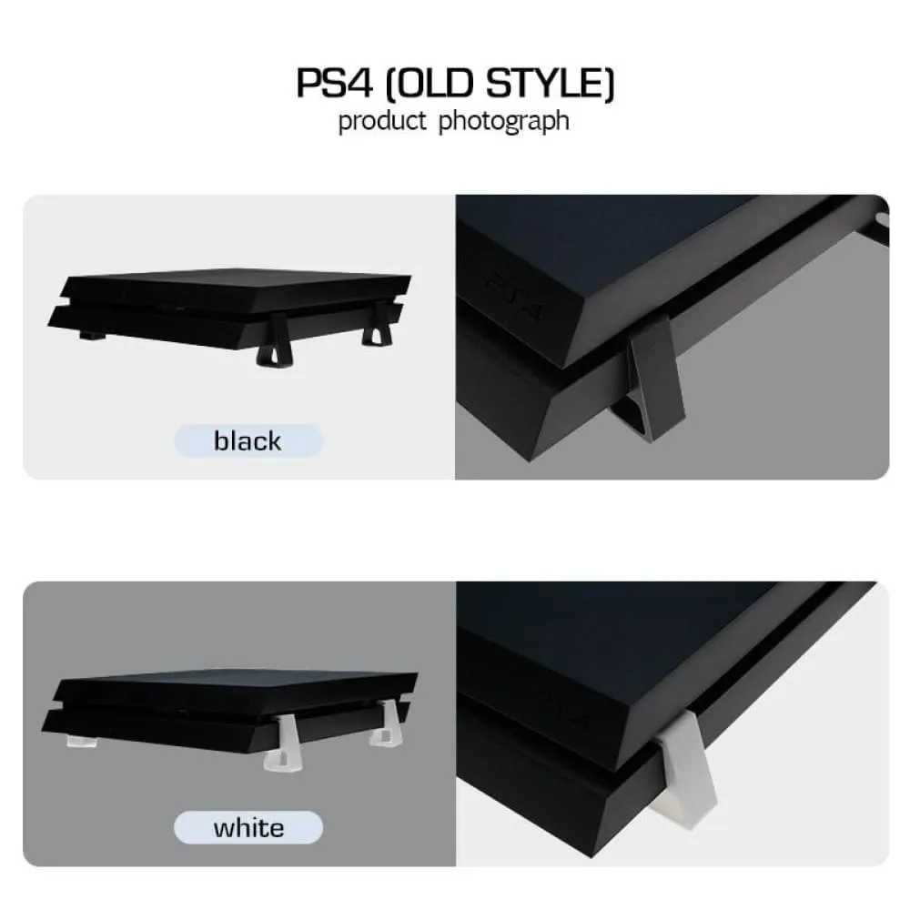 4pcs Horizontal Holder Heighten Bracket for Ps4 Game Console Cooling