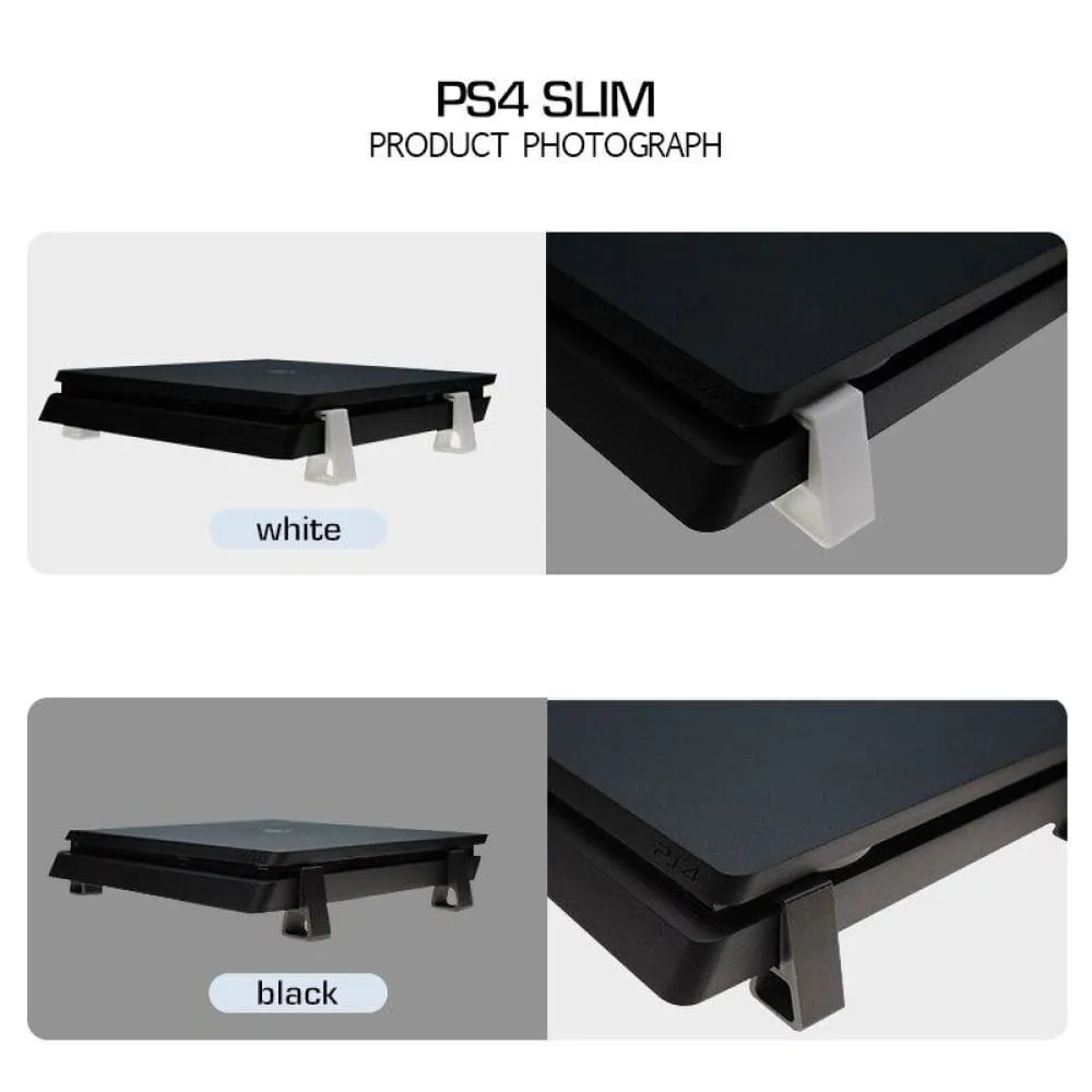 4pcs Horizontal Holder Heighten Bracket for Ps4 Game Console Cooling