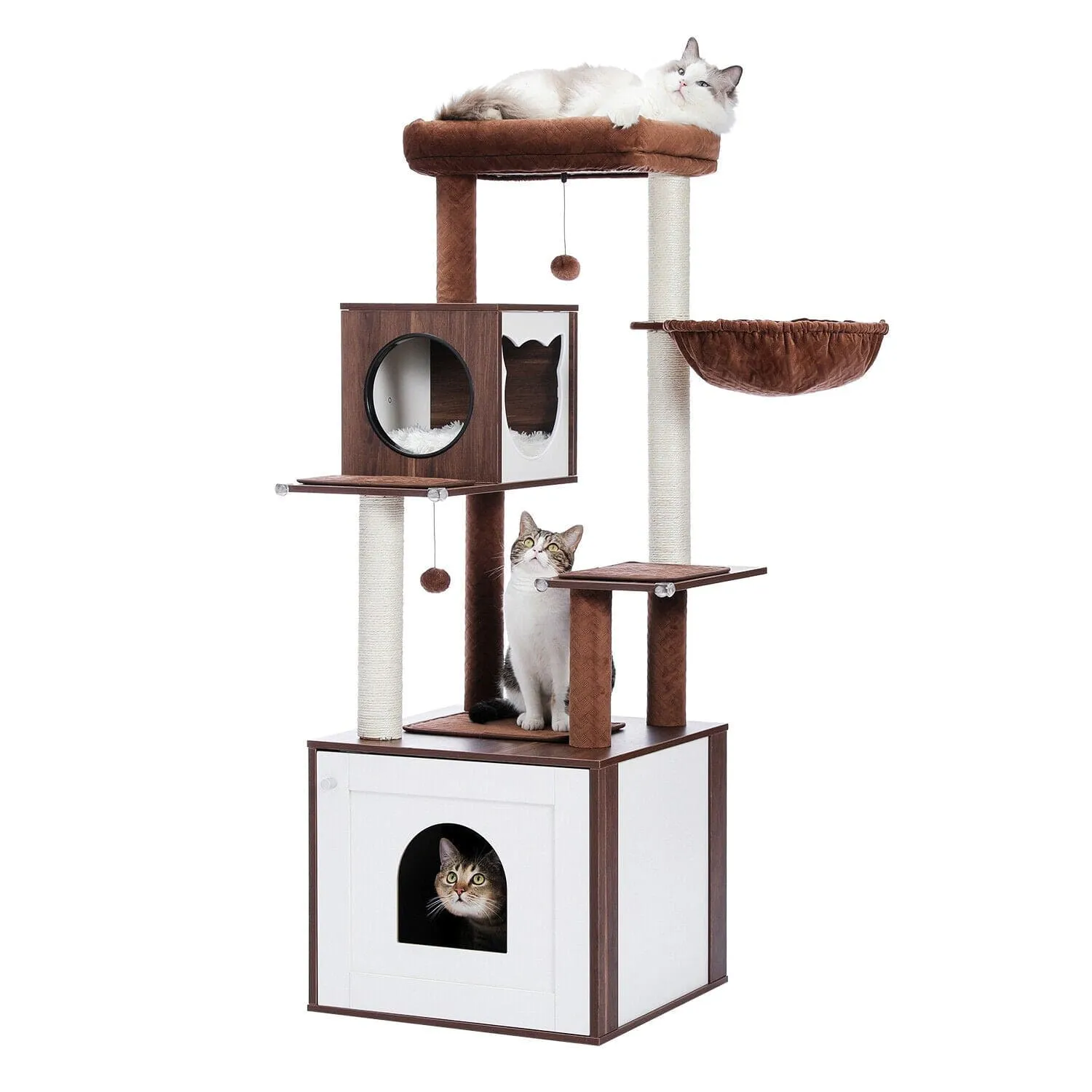 56" Multi Level Cat Scratching Post / Tree / Pole