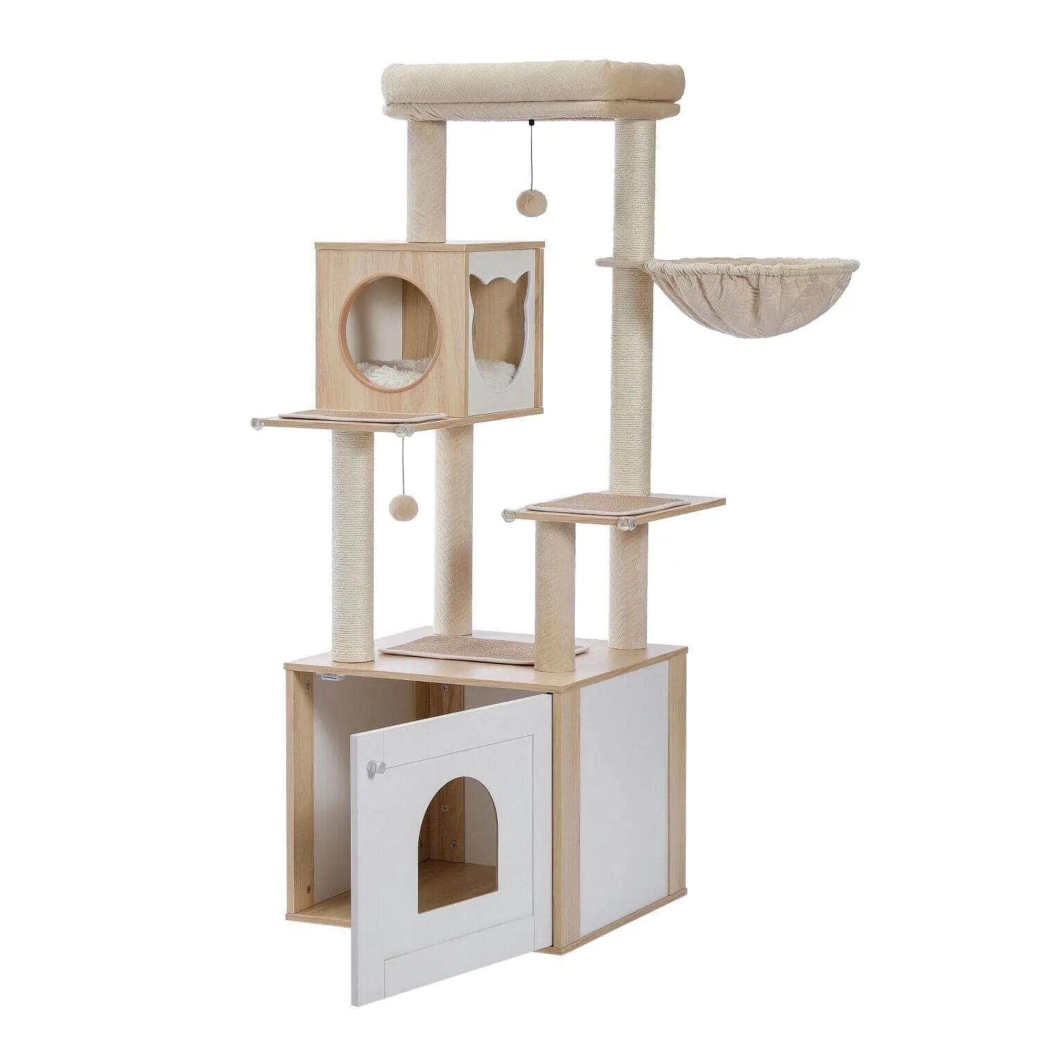 56" Multi Level Cat Scratching Post / Tree / Pole