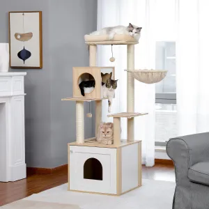 56" Multi Level Cat Scratching Post / Tree / Pole