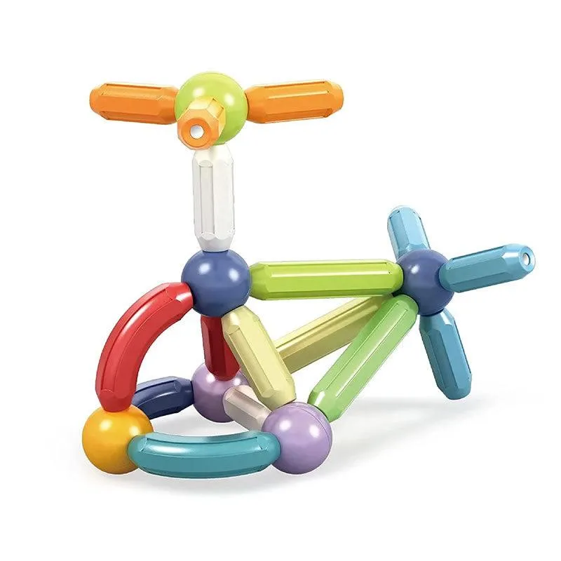 64Pcs Stacking Magnetic Sticks And Balls Game For Kids Toy Ba-318