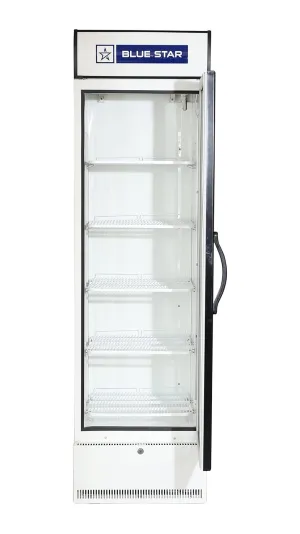 Blue Star SC500F 500 Litre Single Door Visi Cooler | Commercial Display Refrigerator with LED Light, Lock & Adjustable Shelves