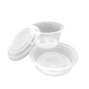 CCF 48OZ(D175MM) Premium PP Injection Plastic Soup Bowl with Insert & Lid - 50 Sets/Cases (Microwavable)