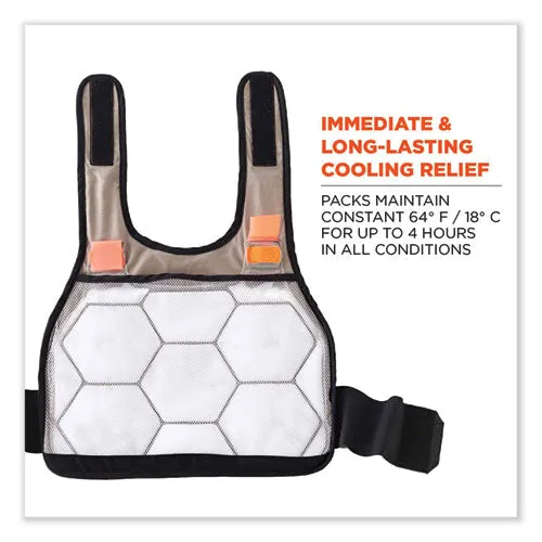 Chill-its 6215 Premium Fr Phase Change Cooling Vest W/ Packs, Modacrylic Cotton, Large/xl, Khaki, Ships In 1-3 Business Days