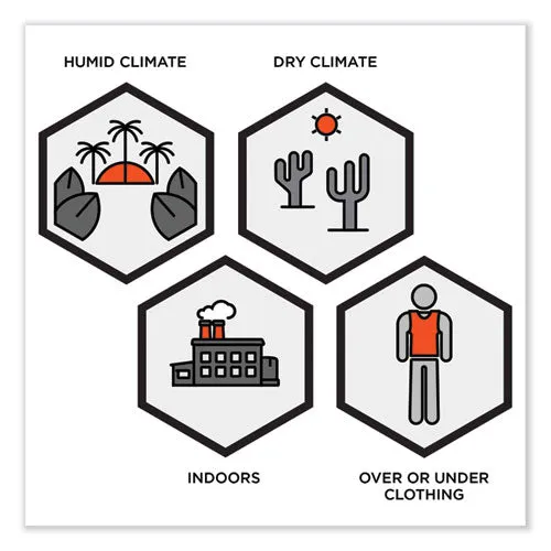 Chill-its 6215 Premium Fr Phase Change Cooling Vest W/ Packs, Modacrylic Cotton, Large/xl, Khaki, Ships In 1-3 Business Days