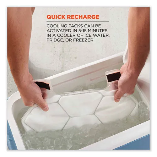 Chill-its 6215 Premium Fr Phase Change Cooling Vest W/ Packs, Modacrylic Cotton, Large/xl, Khaki, Ships In 1-3 Business Days