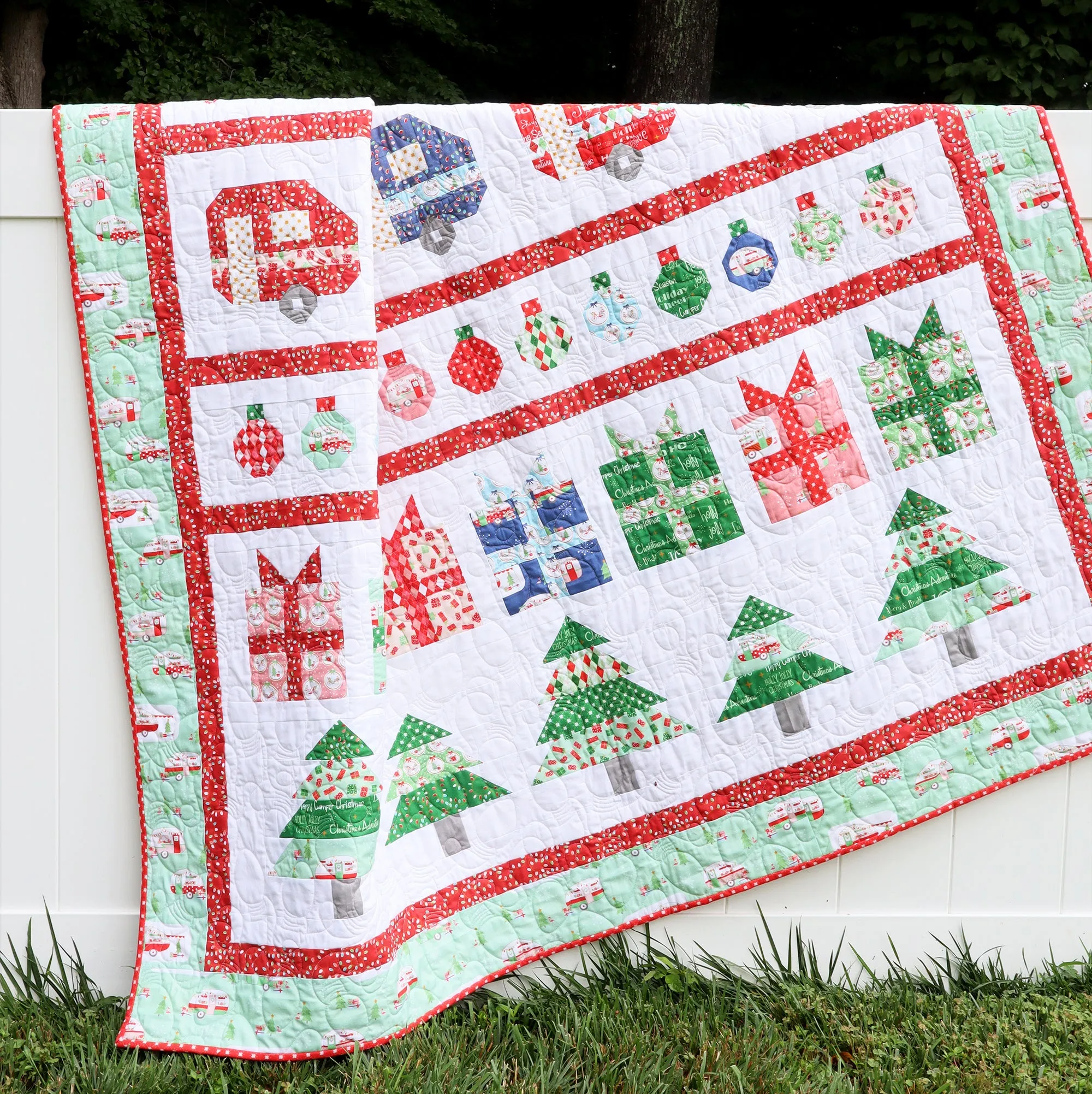 Christmas Adventure Row Quilt Paper Pattern