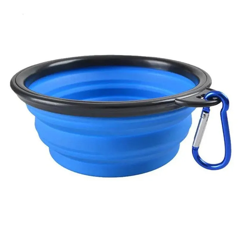 Collapsible Silicone Travel Pet Bowl - Perfect for Adventures