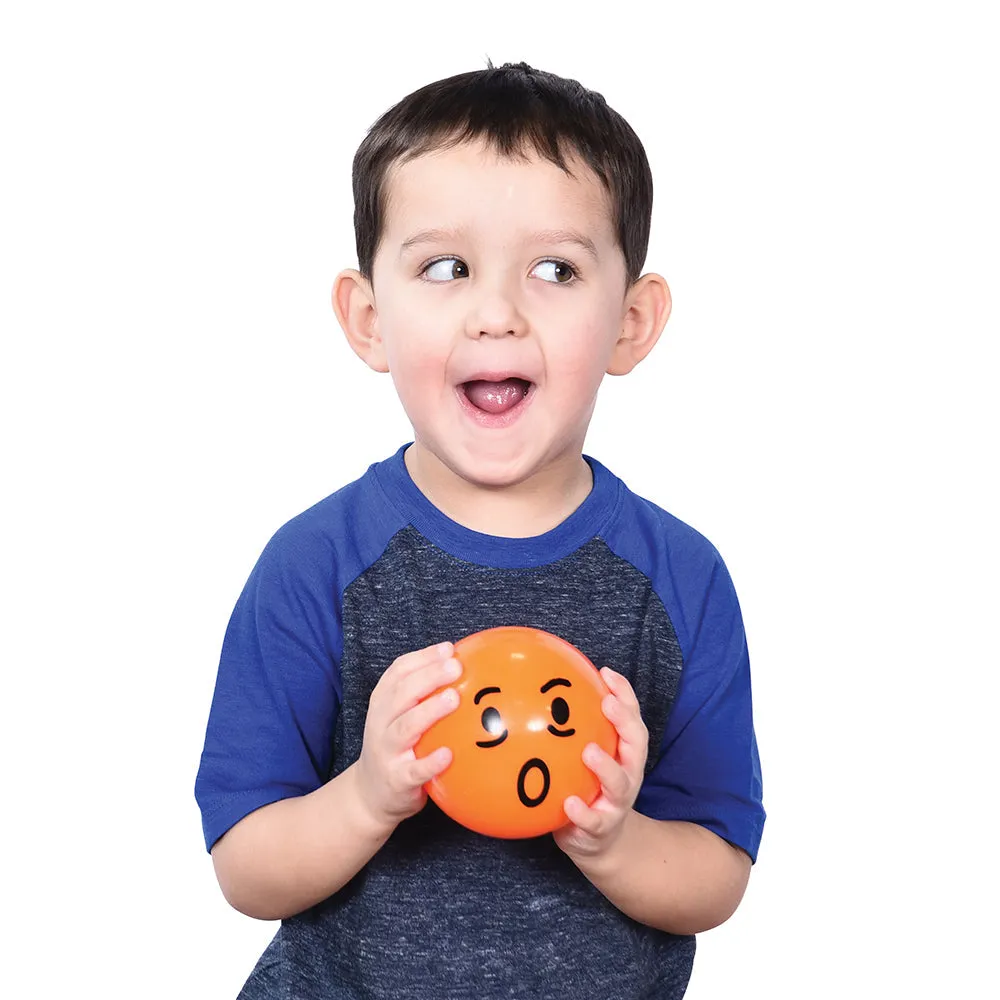 Constructive Playthings® 6-Piece Vinyl Expressive Balls Set | Emotional Development Aid