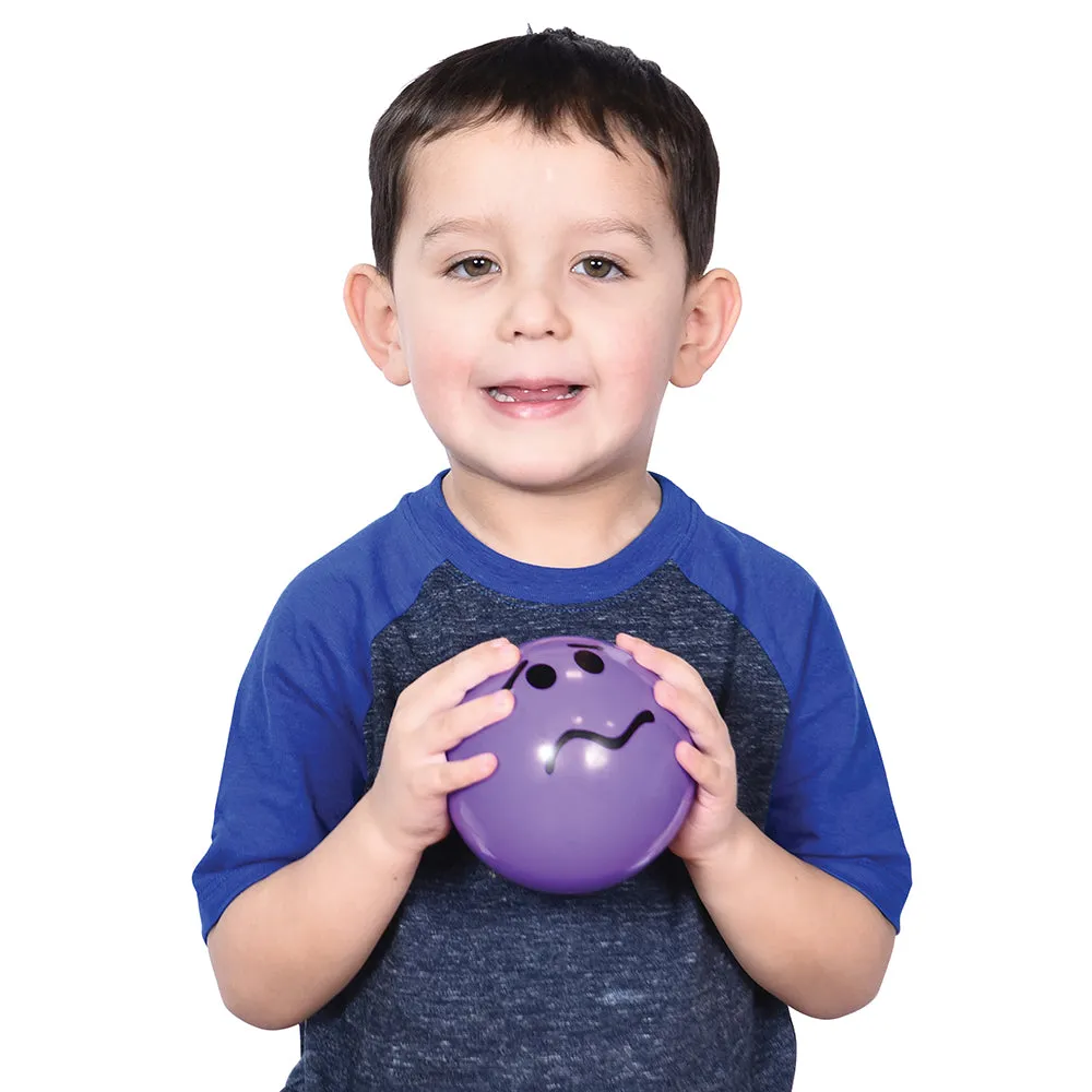 Constructive Playthings® 6-Piece Vinyl Expressive Balls Set | Emotional Development Aid