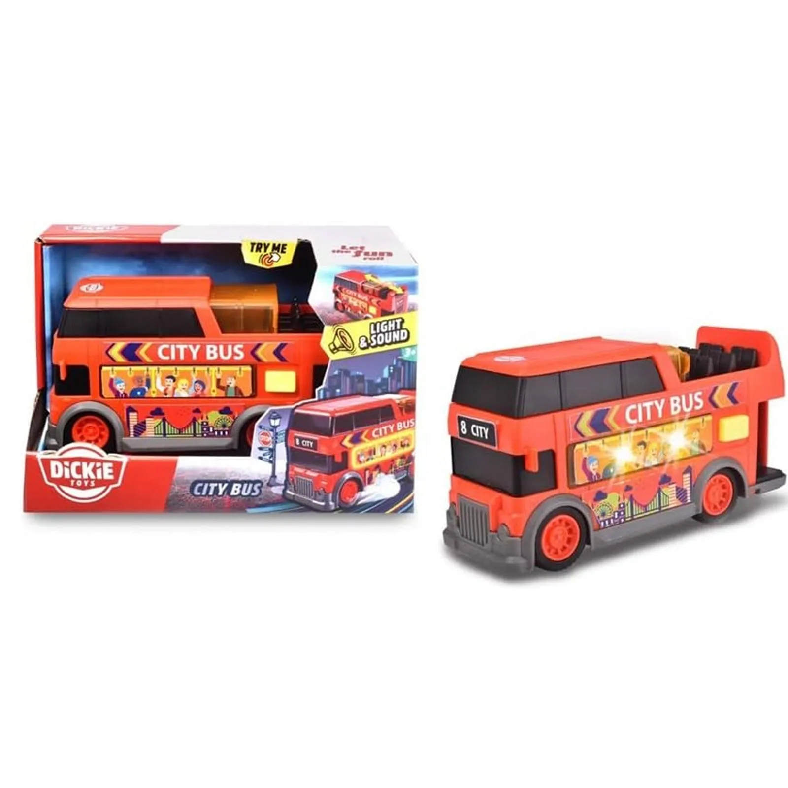 Dickie Toys Lights & Sounds City Bus