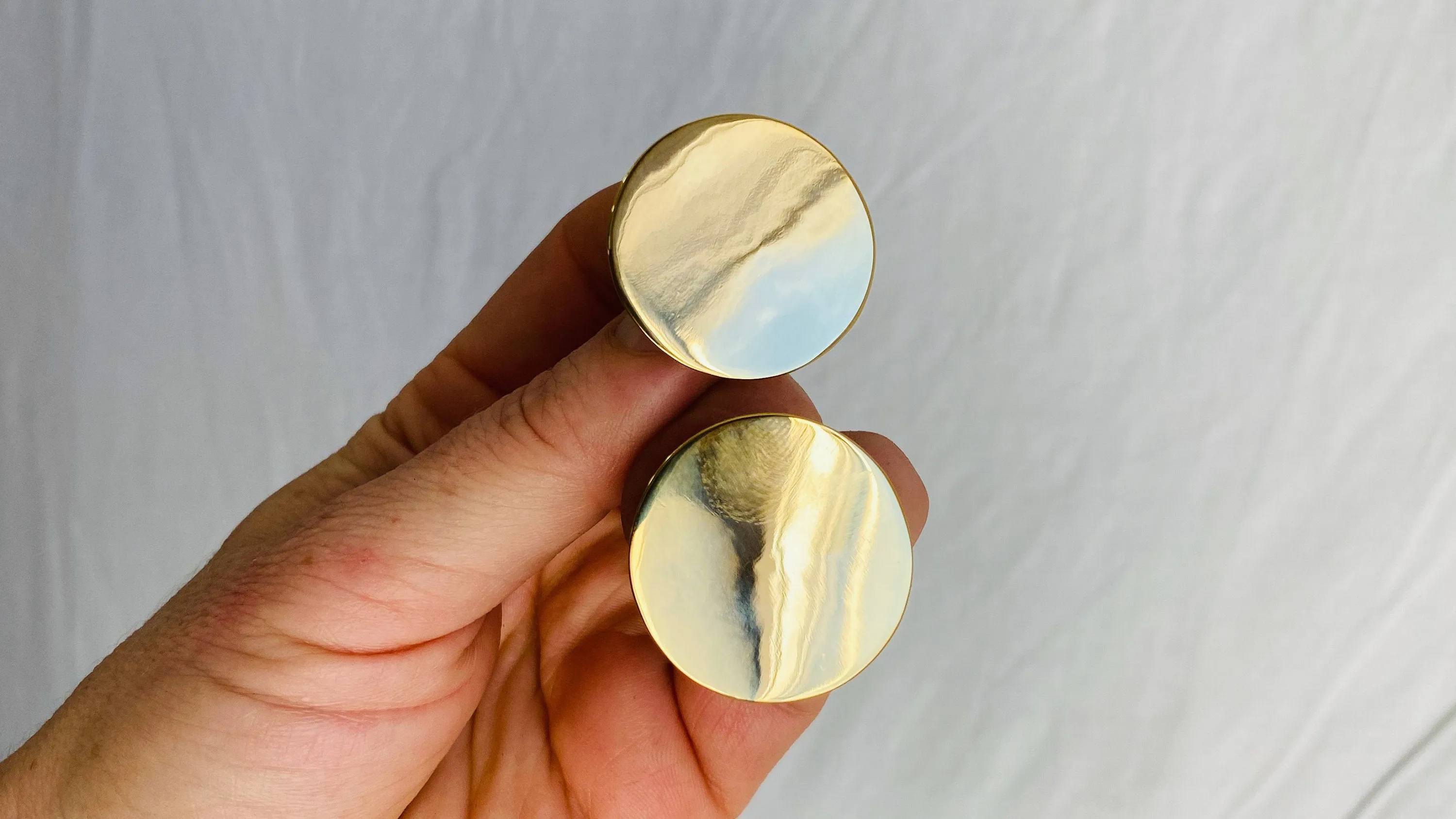 Dots Gold Plated Sterling Silver Earrings. Atelier Aadya