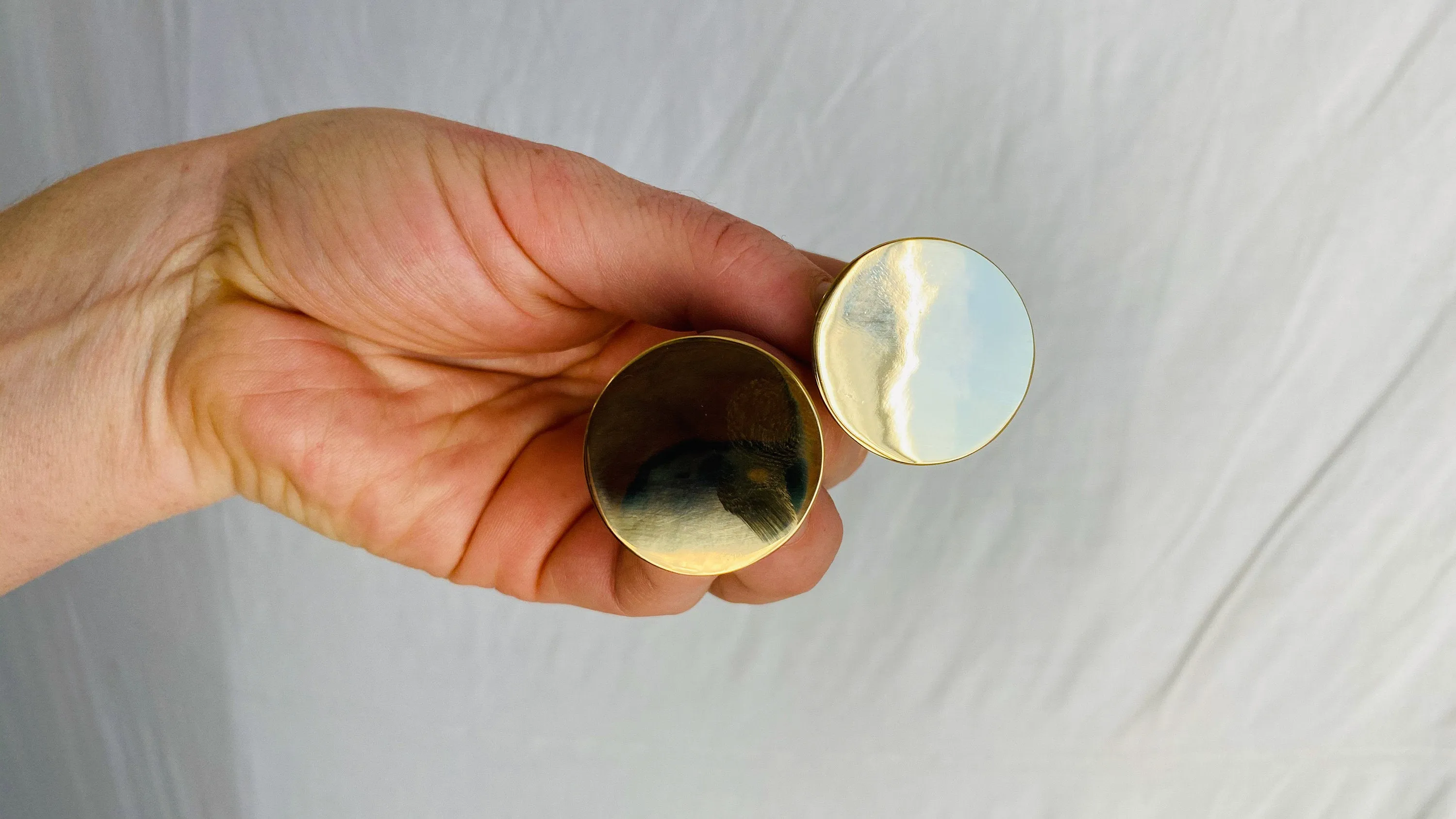 Dots Gold Plated Sterling Silver Earrings. Atelier Aadya