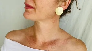 Dots Gold Plated Sterling Silver Earrings. Atelier Aadya