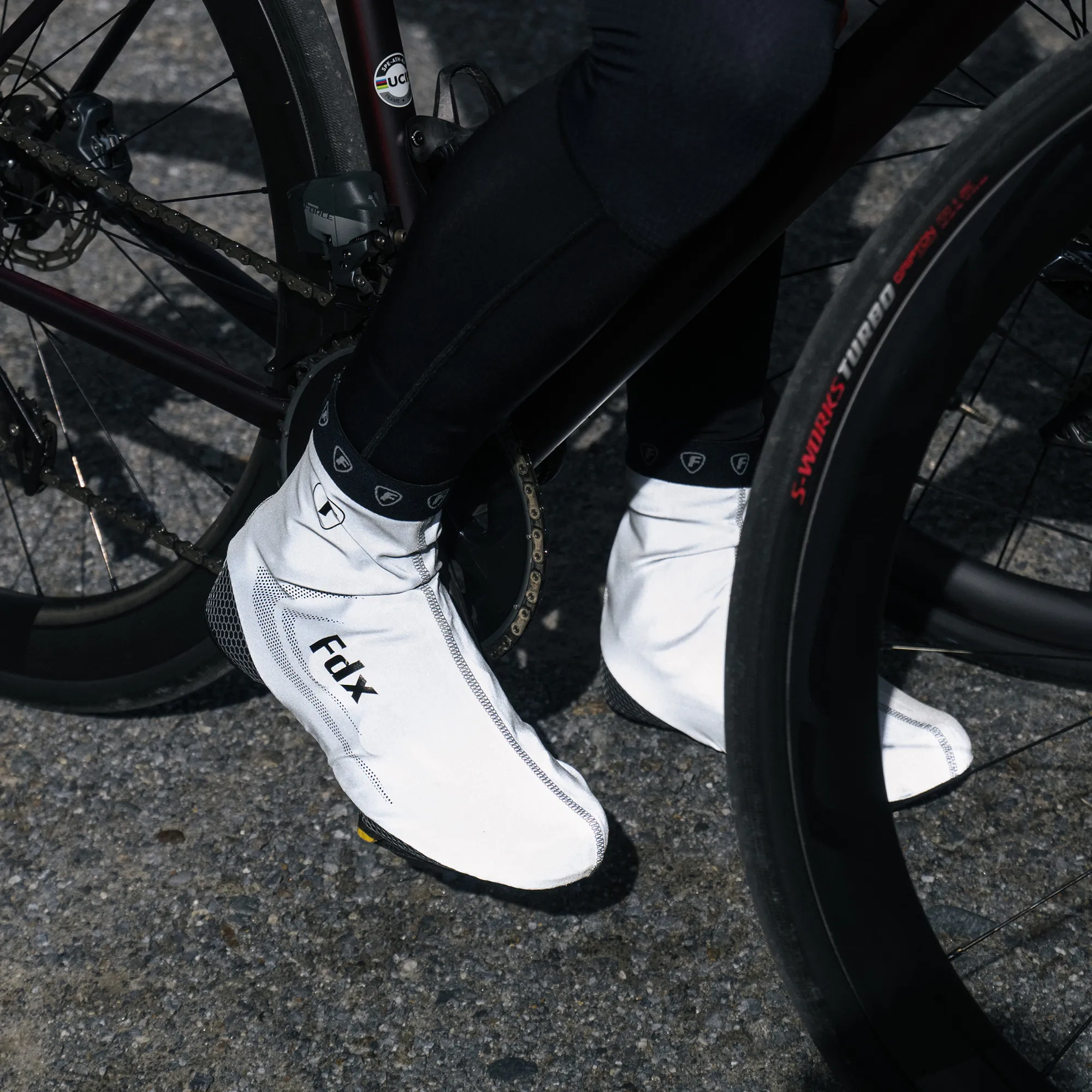 Fdx SC1 360 Reflective Grey Cycling Shoe Covers