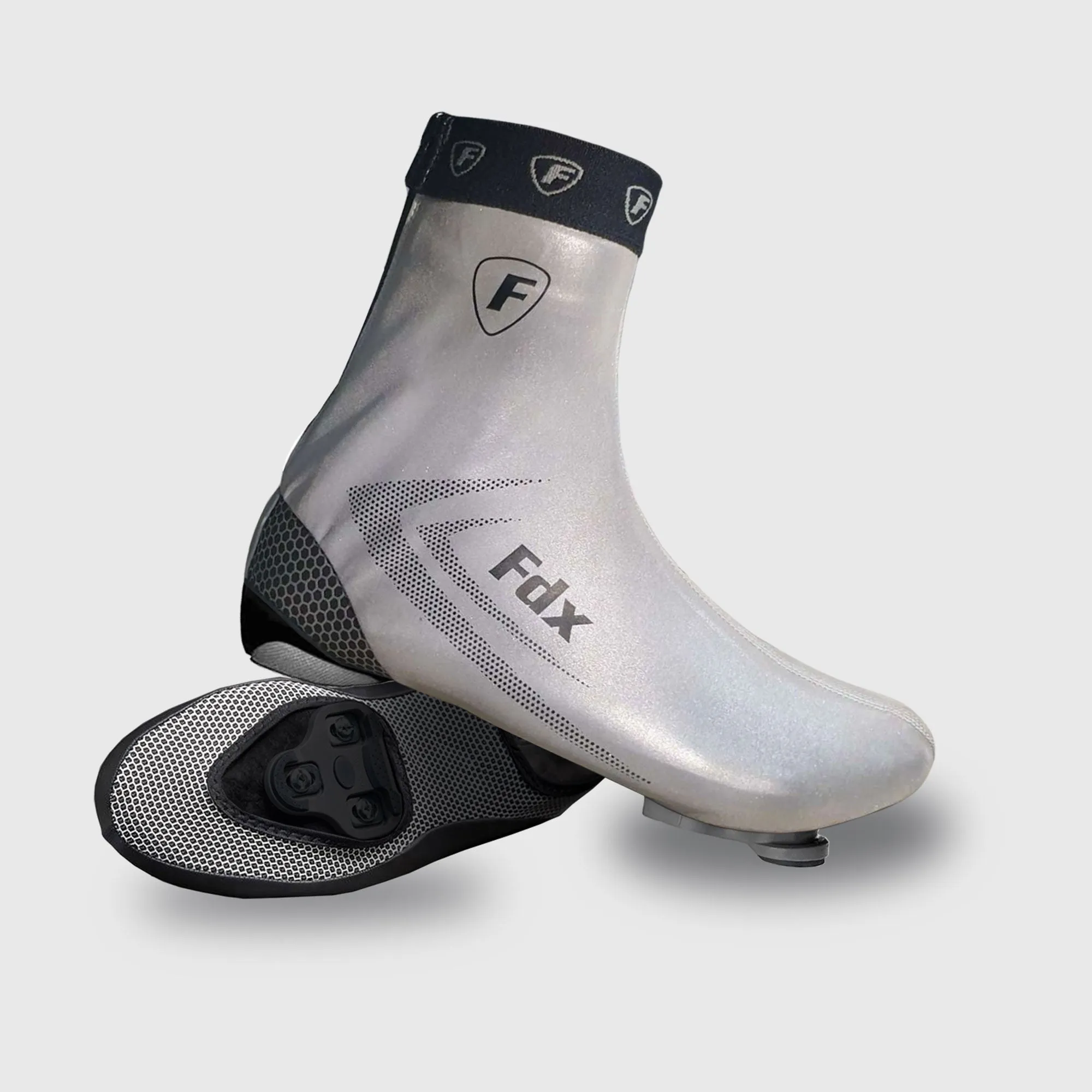 Fdx SC1 360 Reflective Grey Cycling Shoe Covers