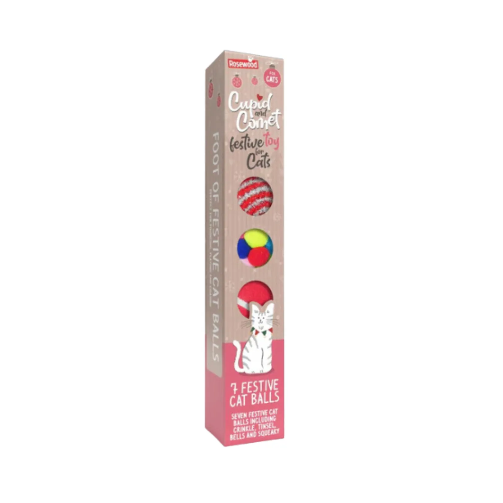 Festive Cat Ball Toys 7pk