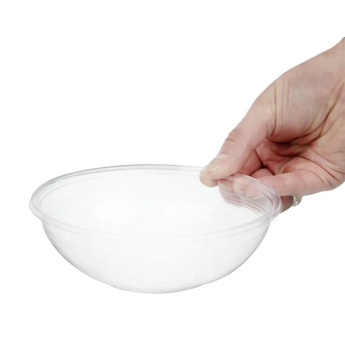 FS180 Vegware 185-Series Compostable Bon Appetit Wide PLA Salad Bowls 24oz (Pack of 300)