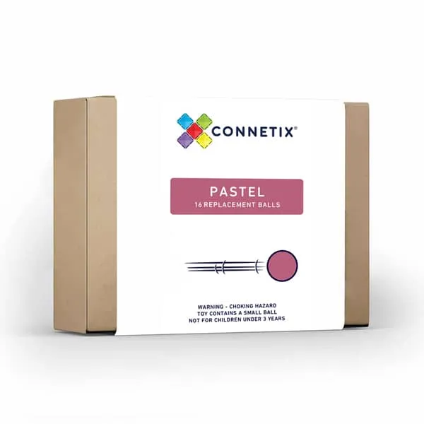 >CONNETIX Pastel Range - 16 Pieces Pastel Replacement Ball Pack