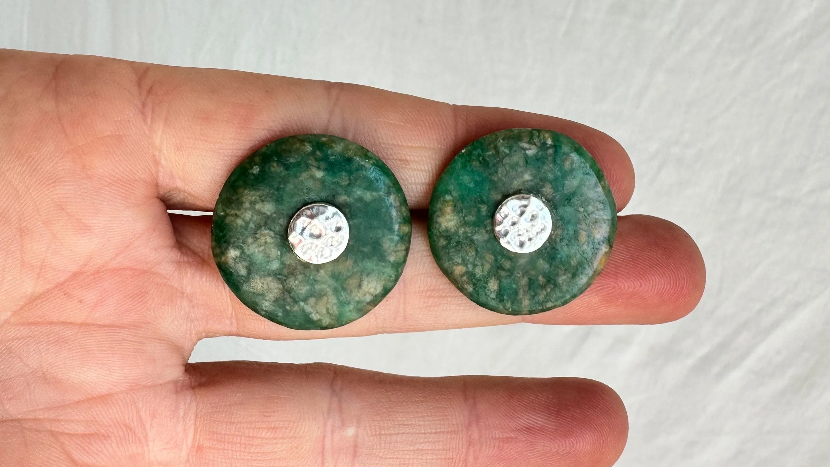Guatemalita Earrings. Sterling Silver Posts. 0589