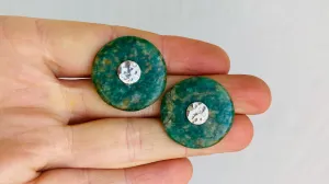 Guatemalita Earrings. Sterling Silver Posts. 0967