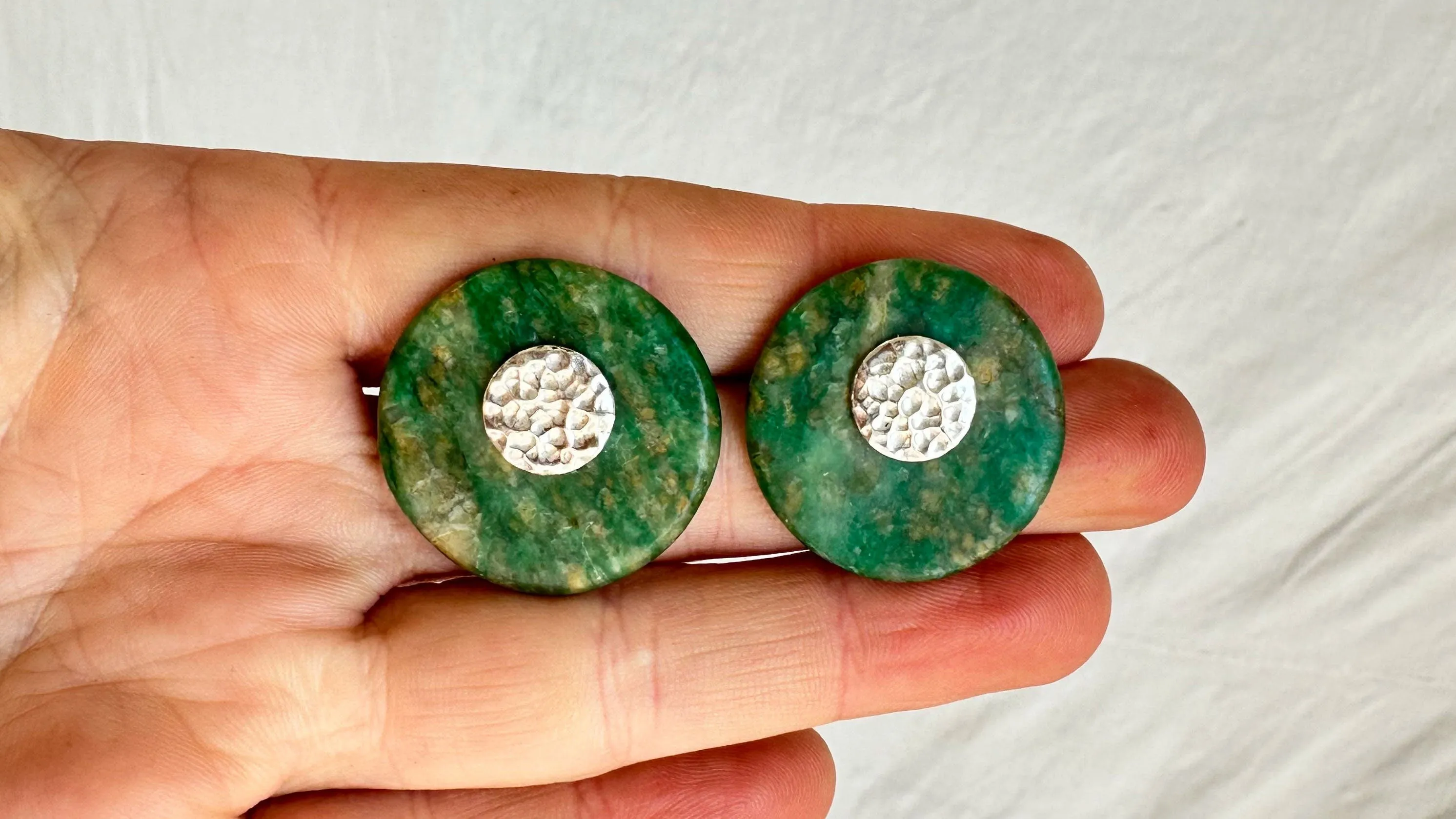 Guatemalita Earrings. Sterling Silver Posts. 2110
