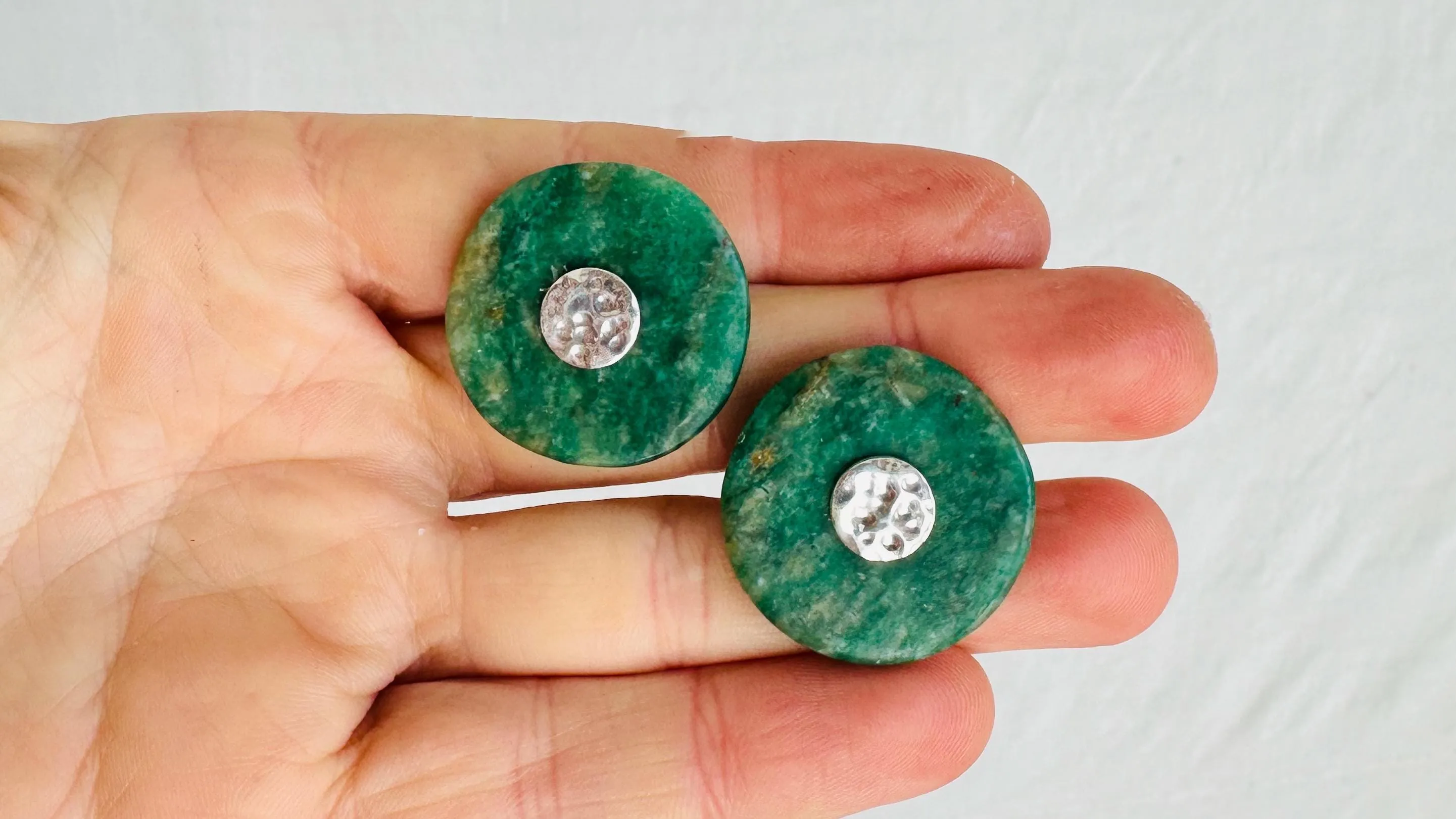 Guatemalita Earrings. Sterling Silver Posts. 4039
