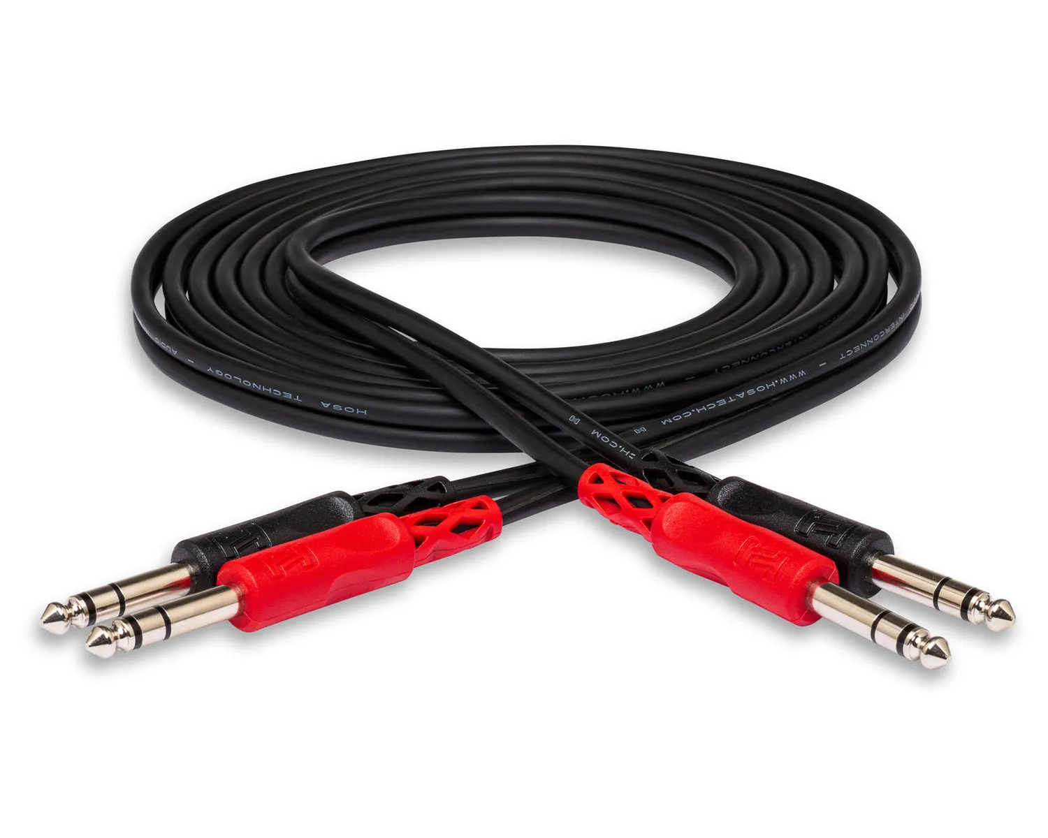 Hosa Technology CSS-203 Dual Cable 1/4" TRS - Same (3m)