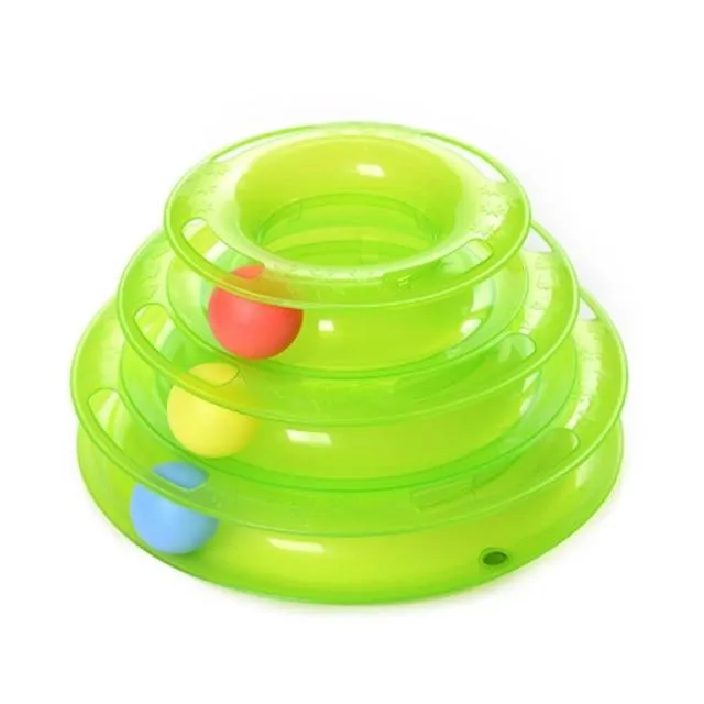Interactive Triple Play Disc Cat Toy