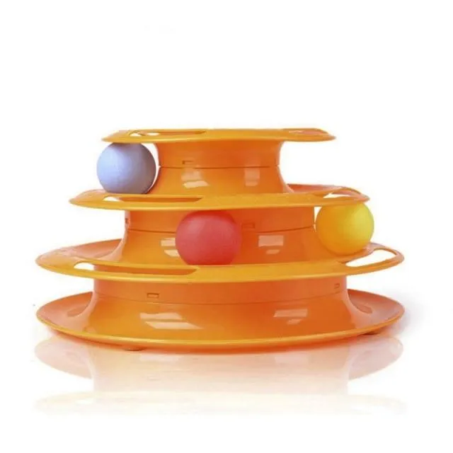 Interactive Triple Play Disc Cat Toy