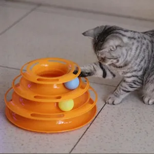 Interactive Triple Play Disc Cat Toy