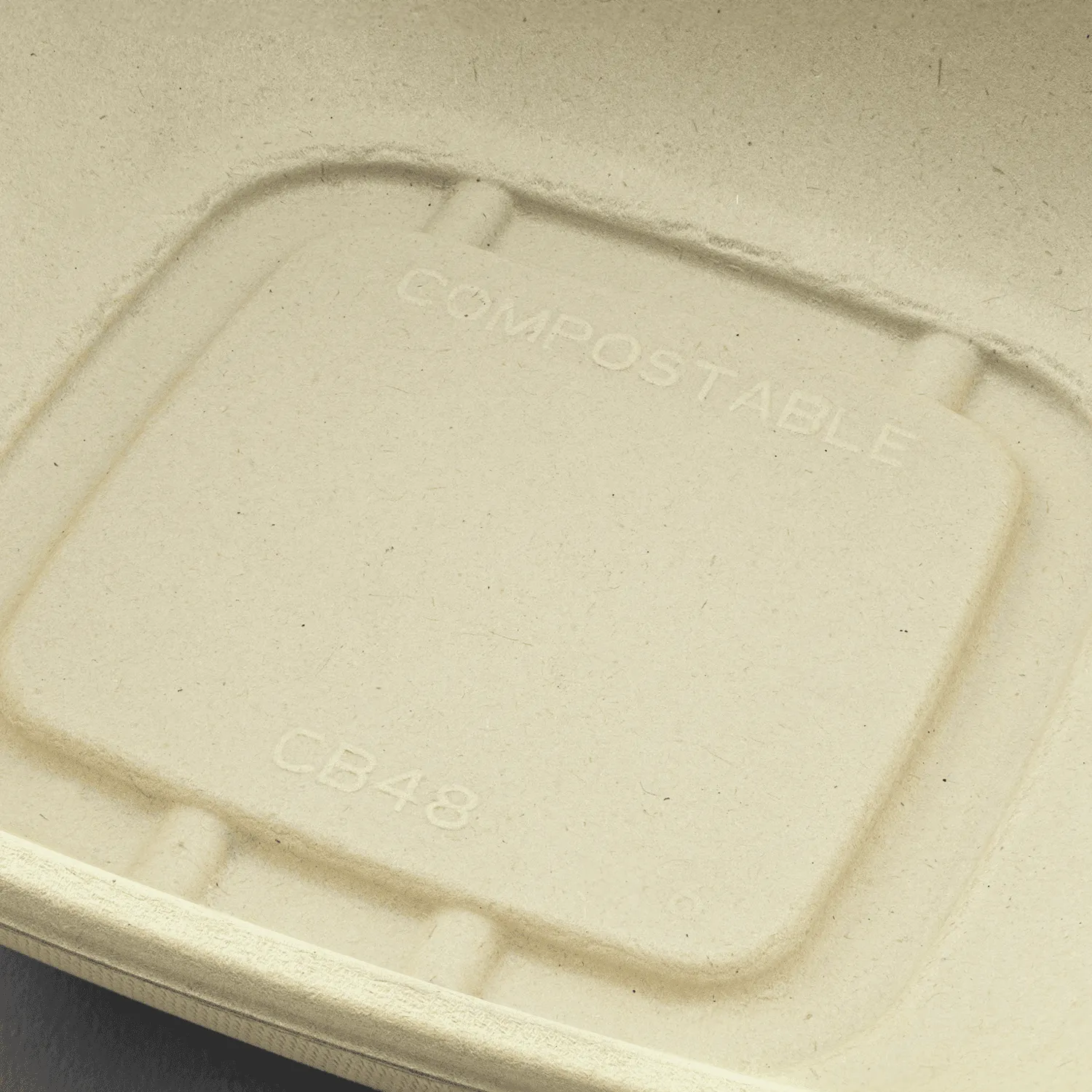 Karat Earth 48oz PFAS Free Bagasse Square Bowl, Natural - 300 pcs
