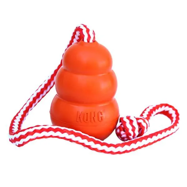KONG Cool Aqua On Rope Orange