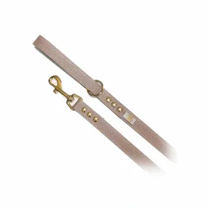 latte buddy belt all leather leash 1/2" x 4 '