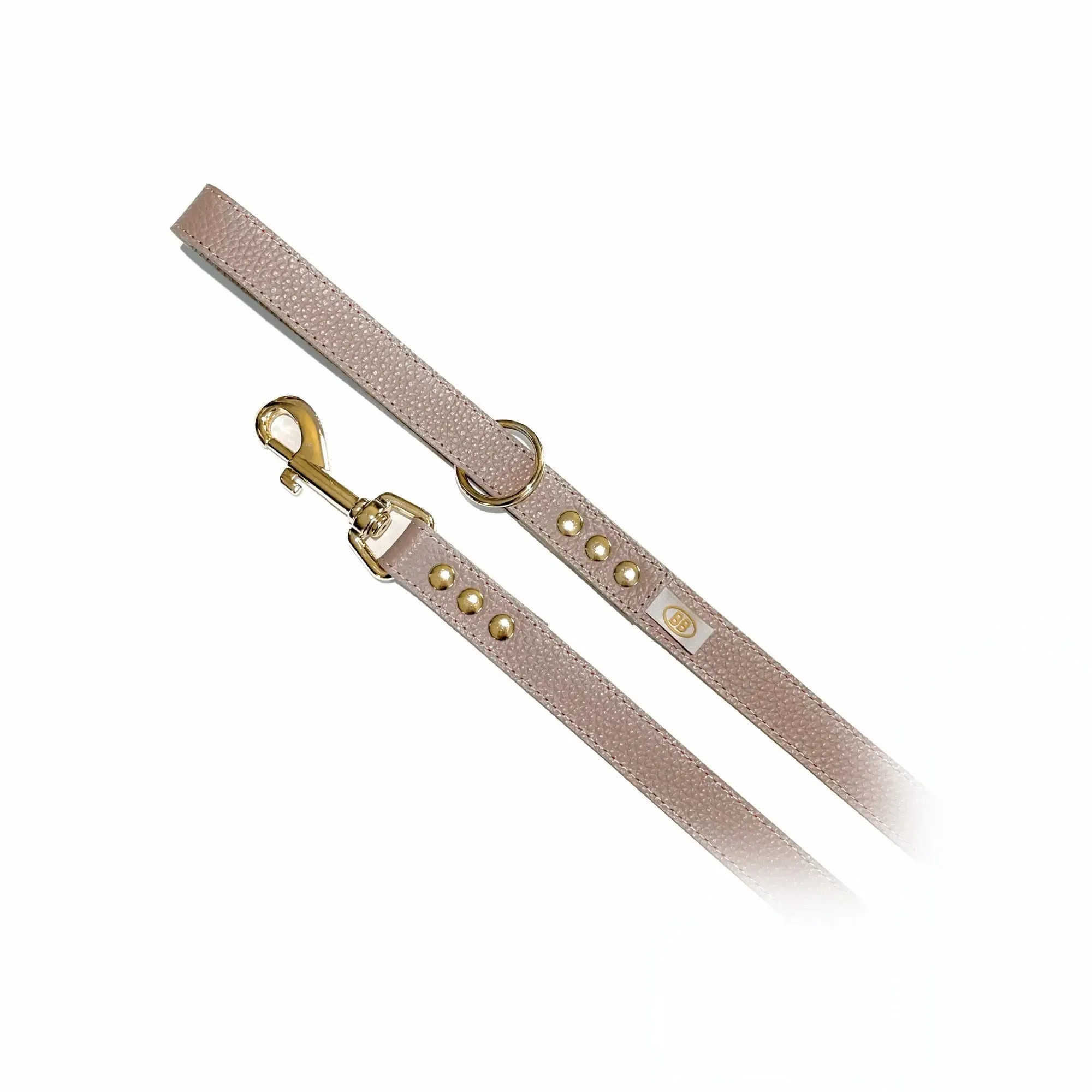 latte buddy belt all leather leash 1/2" x 4 '