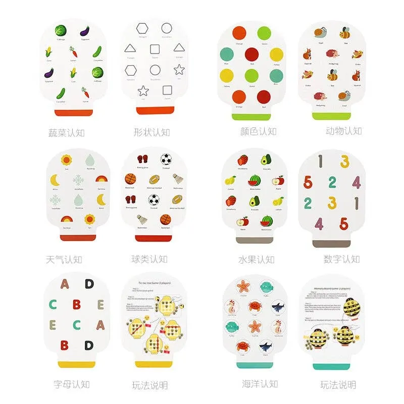 Leo & Friends Bee Memory Game  Wooden Memory Matching Game