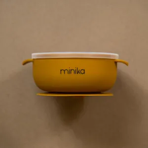 Minika Silicone Bowl With Lid - Ochre