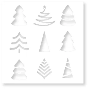 Modern Trees | Mixed Media Stencil
