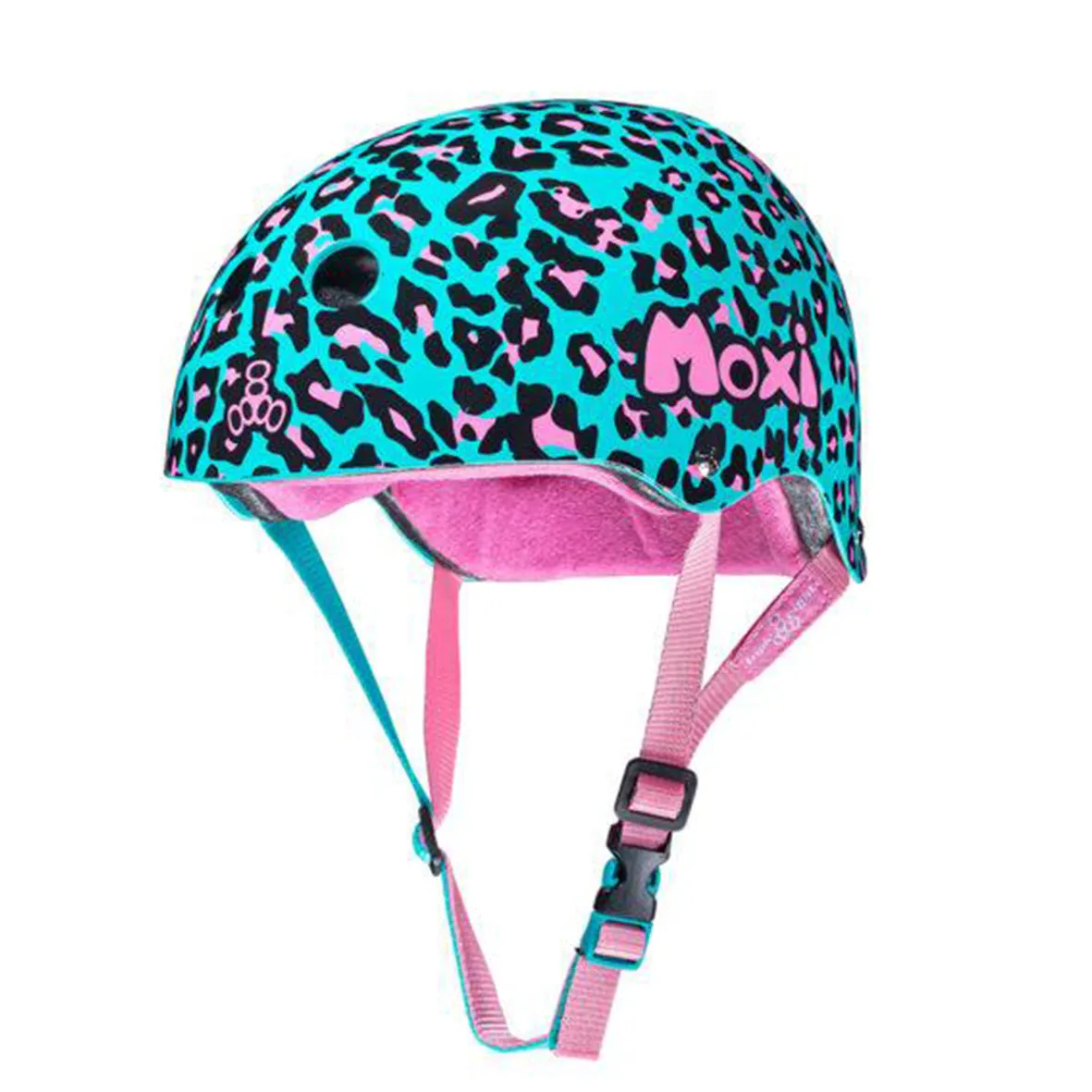 Moxi Roller Skates x Triple 8 - The Certified Helmet SS - Leopard Print
