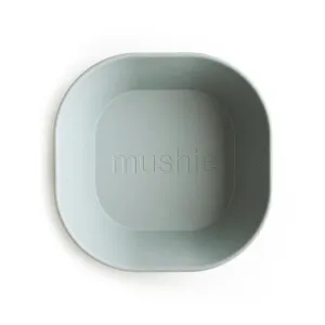 Mushie Dinnerware Square Bowl- Sage (set of 2)