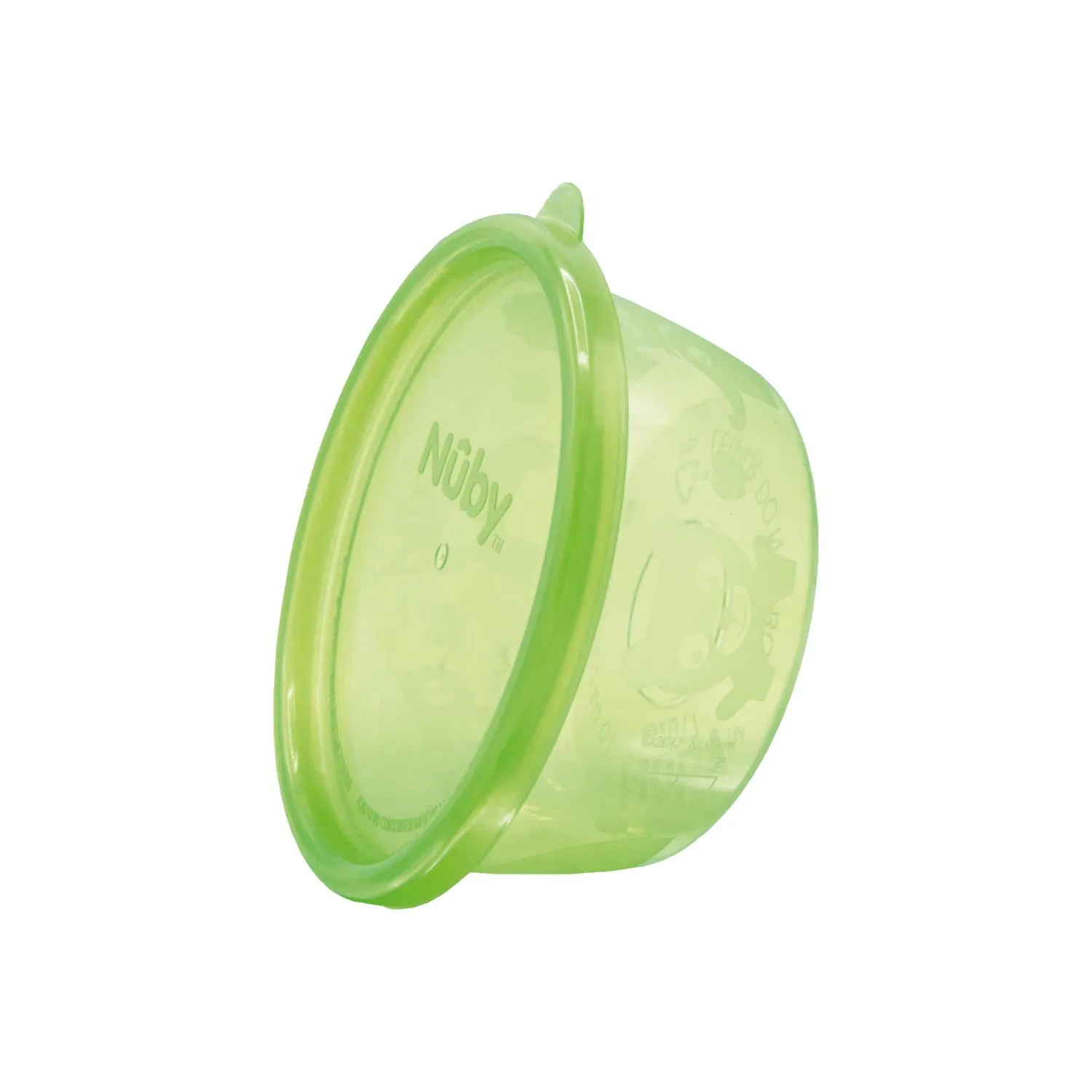 Nuby Bowl With Flat Lid, 6 Pieces