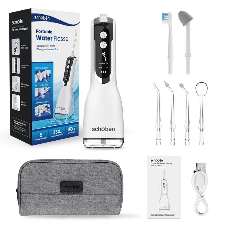 Portable Oral Irrigator Waterproof Teeth Cleaner  Water Flosser Dental Water Jet
