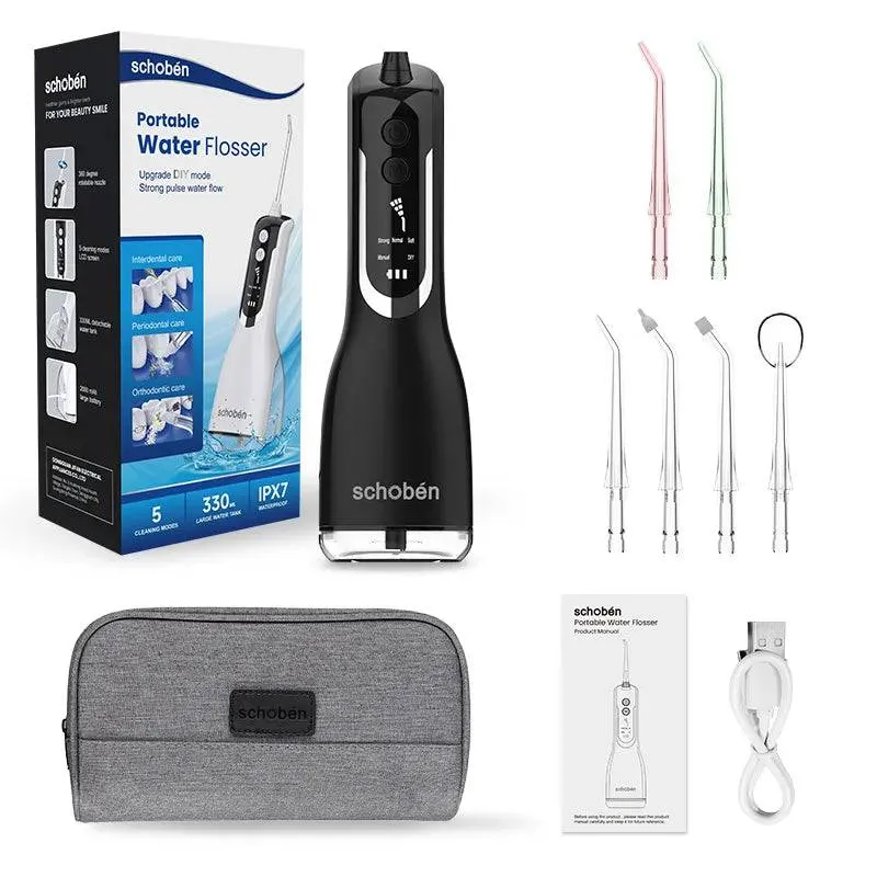 Portable Oral Irrigator Waterproof Teeth Cleaner  Water Flosser Dental Water Jet